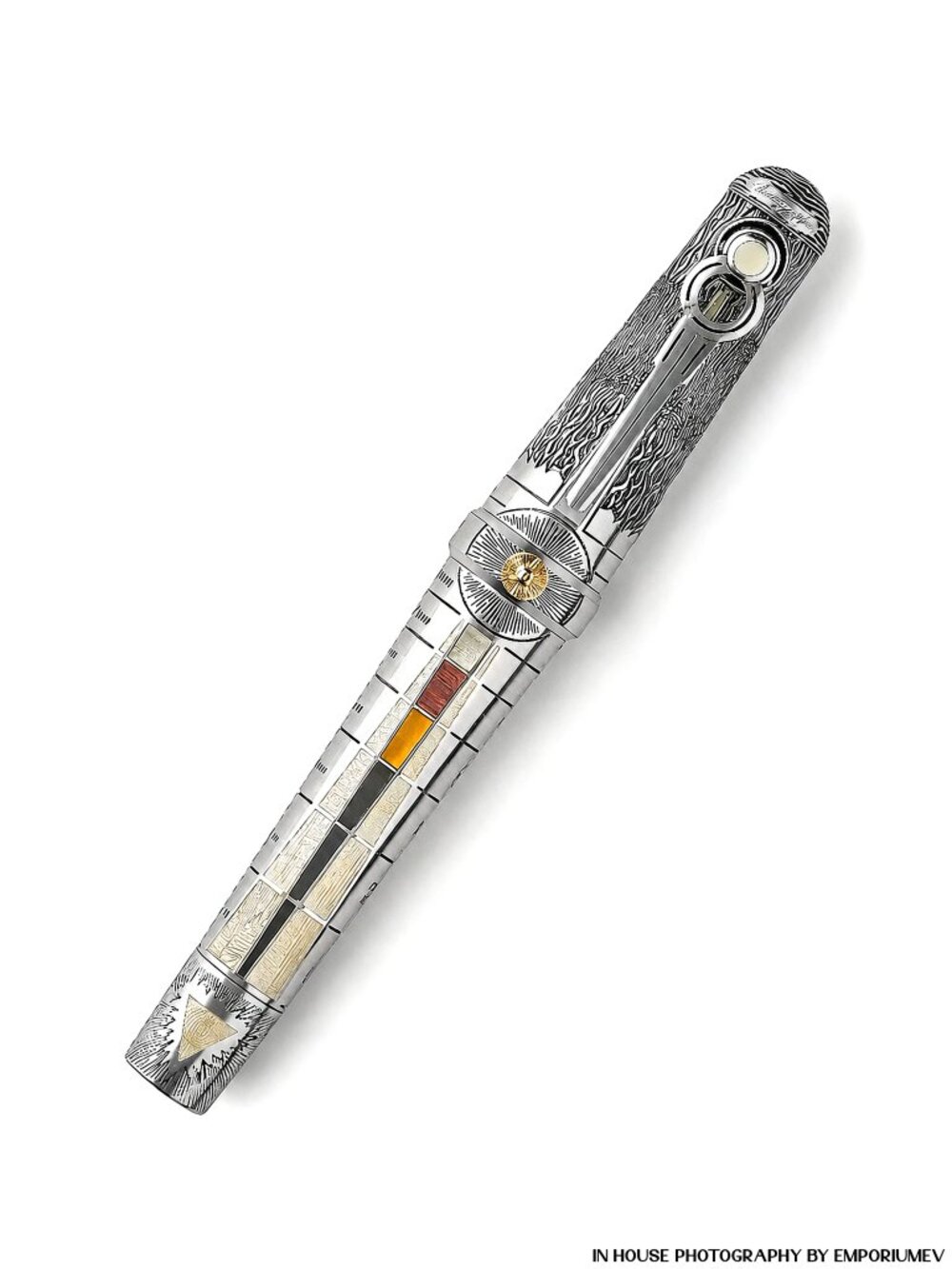 Montegrappa Alchemist Silver Air Medium Nib Fountain Pen 0050